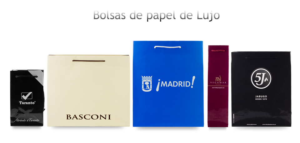 bolsas de papel lujo