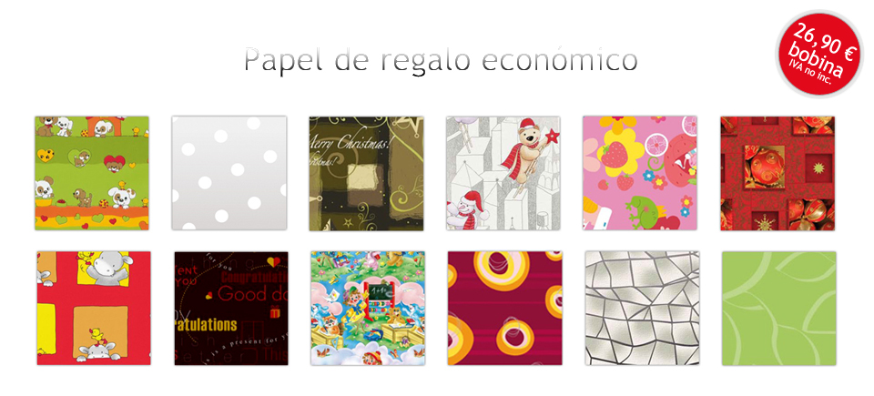 Sere econmica de papel de regalo