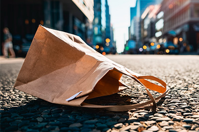 Bolsas de papel asa plana