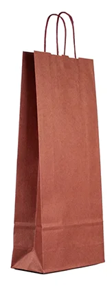 Bolsa kraft granates para 2 botellas