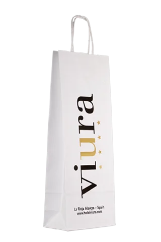 bolsa-papel-kraft-blanca-personalizada-oro-negro-para-botellas Bolsa de papel kraft blanca personalizada en oro y negro para botellas
