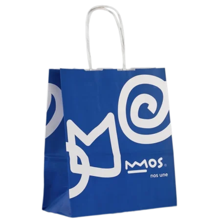 Bolsa de papel personalizada mediante fabricación olsa de papel personalizada fabricada desde cero